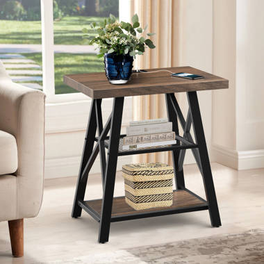 Isakson Trestle End Table - Laurel deals Foundry Modern Farmhouse